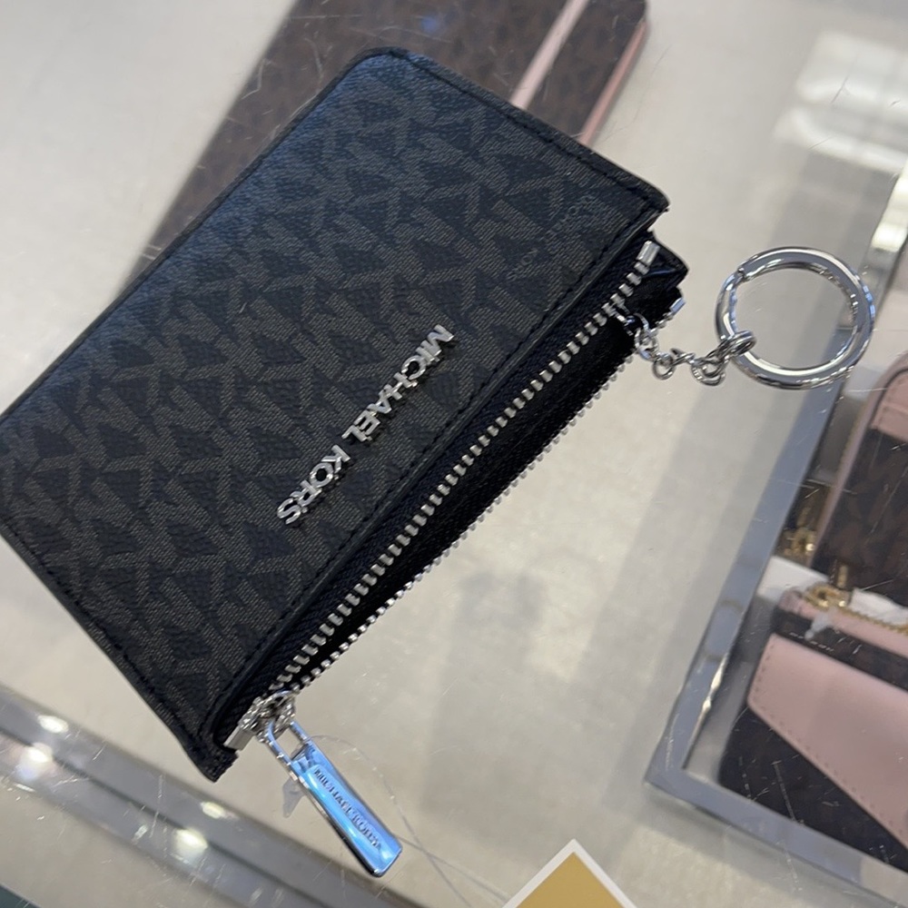Michael Kors Jet Set Travel Small Leather Top Zip Coin Pouch With ID - Picture 11 of 16